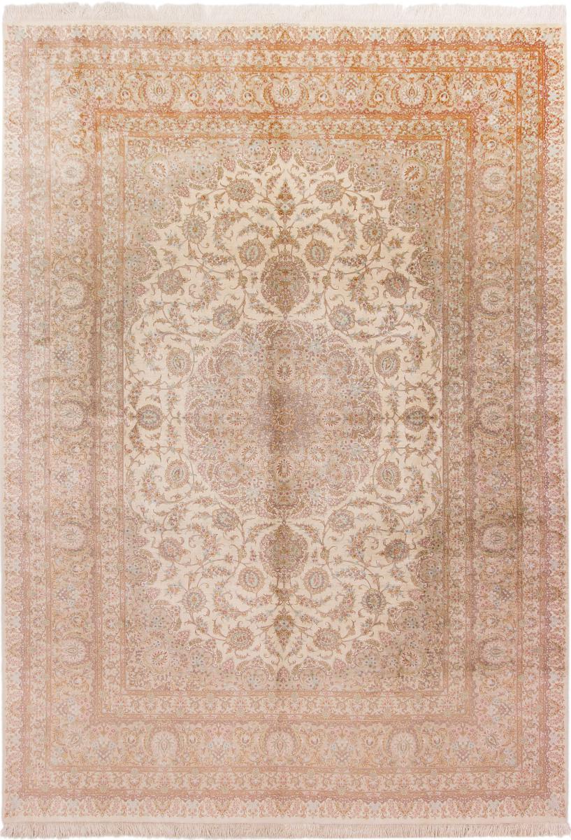 Perserteppich Ghom Seide 355x246 355x246, Perserteppich Handgeknüpft
