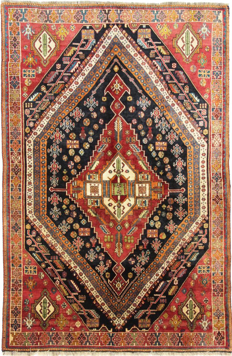 Persisk tæppe Ghashghai 250x161 250x161, Persisk tæppe Knyttet i hånden