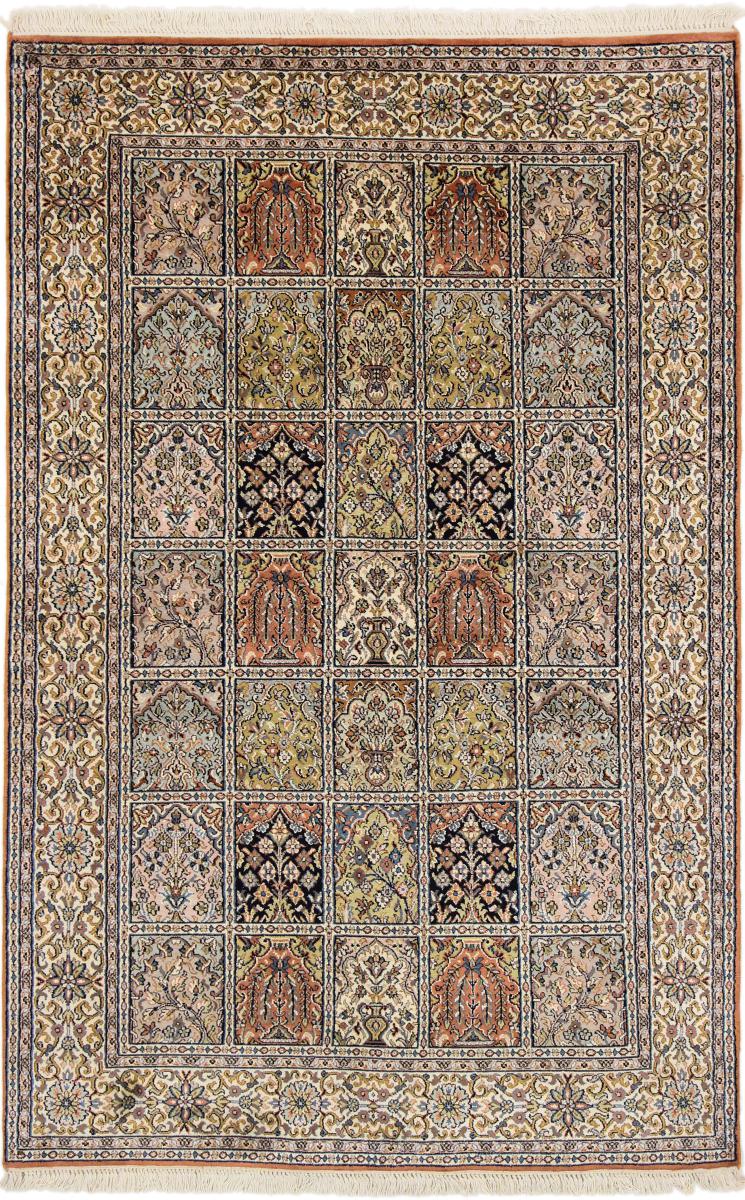 Indisk tæppe Kashmir Silke 194x120 194x120, Persisk tæppe Knyttet i hånden