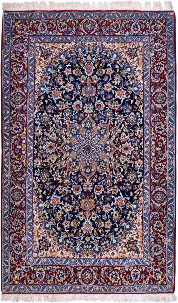 Perserteppich Isfahan Seidenkette 181x111 181x111, Perserteppich Handgeknüpft