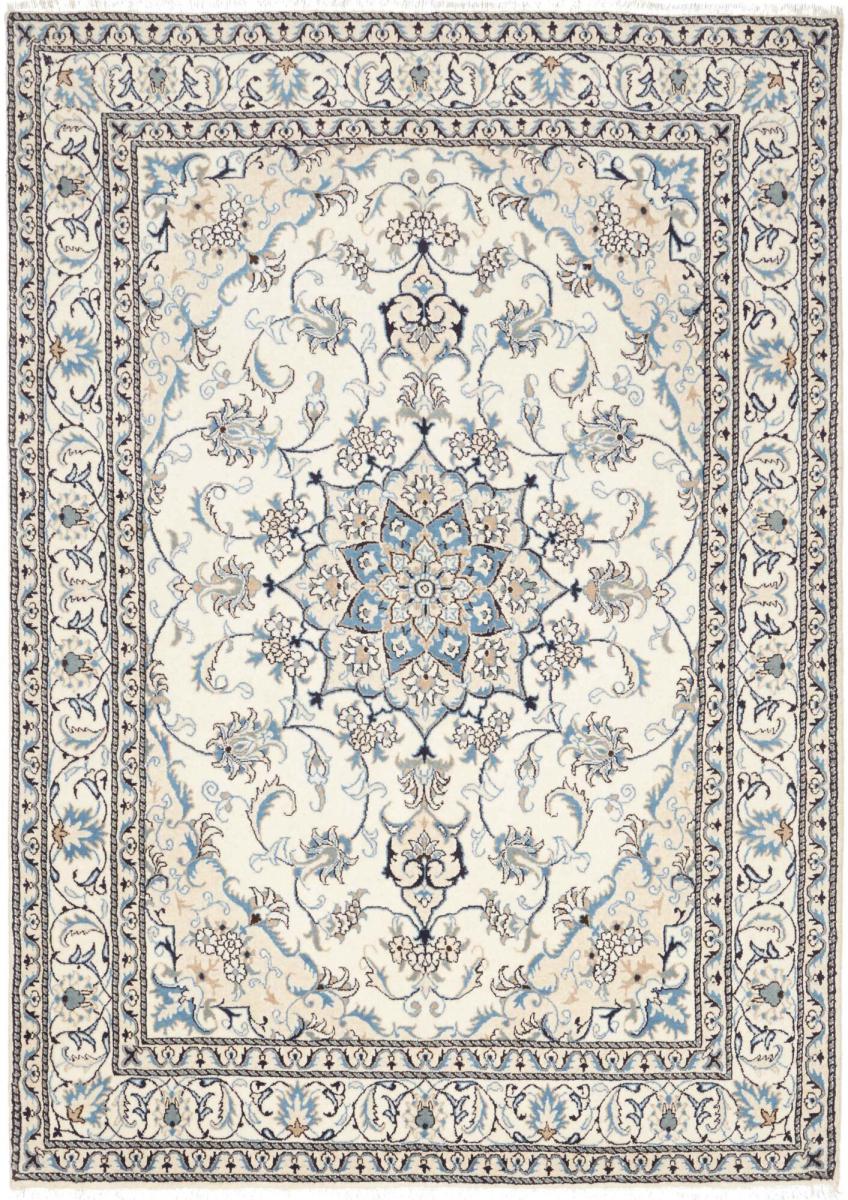 Persian Rug Nain 7'9"x5'6" 7'9"x5'6", Persian Rug Knotted by hand