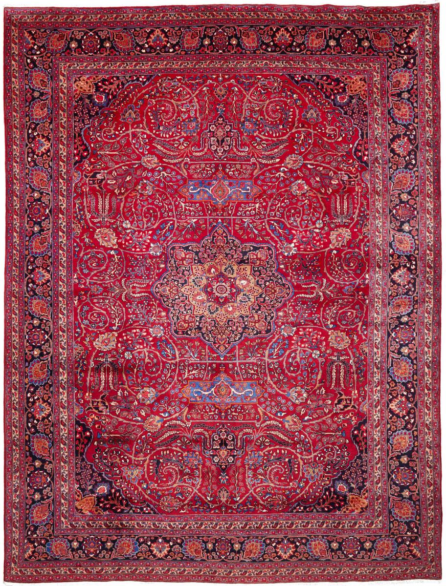 Tapis persan Mashhad 401x304 401x304, Tapis persan Noué à la main