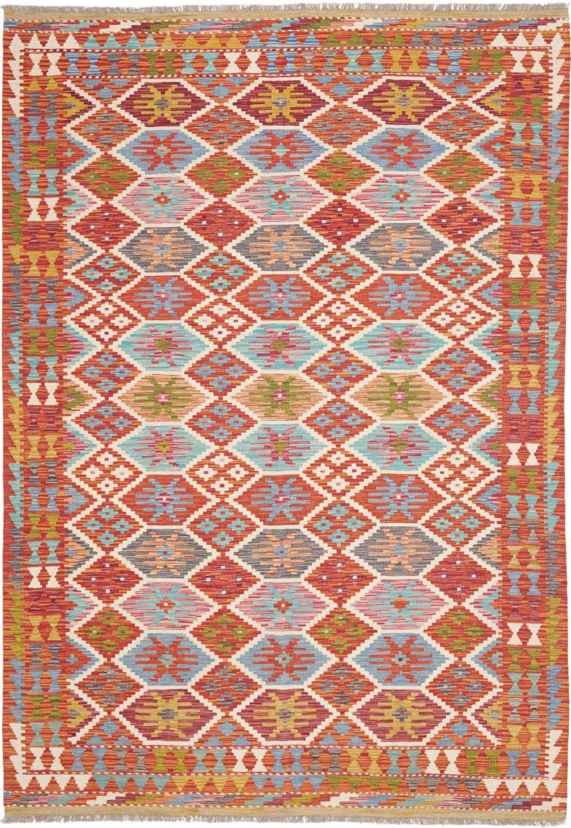 Tapis afghan Kilim Afghan 249x172 249x172, Tapis persan Tissé à la main