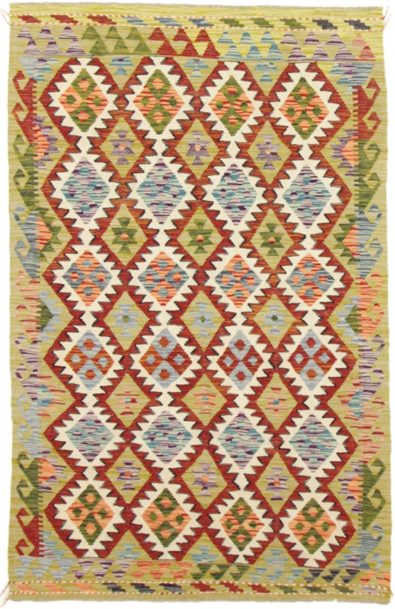 Tapis afghan Kelim Afghan 203x125 203x125, Tapis persan Tissé à la main