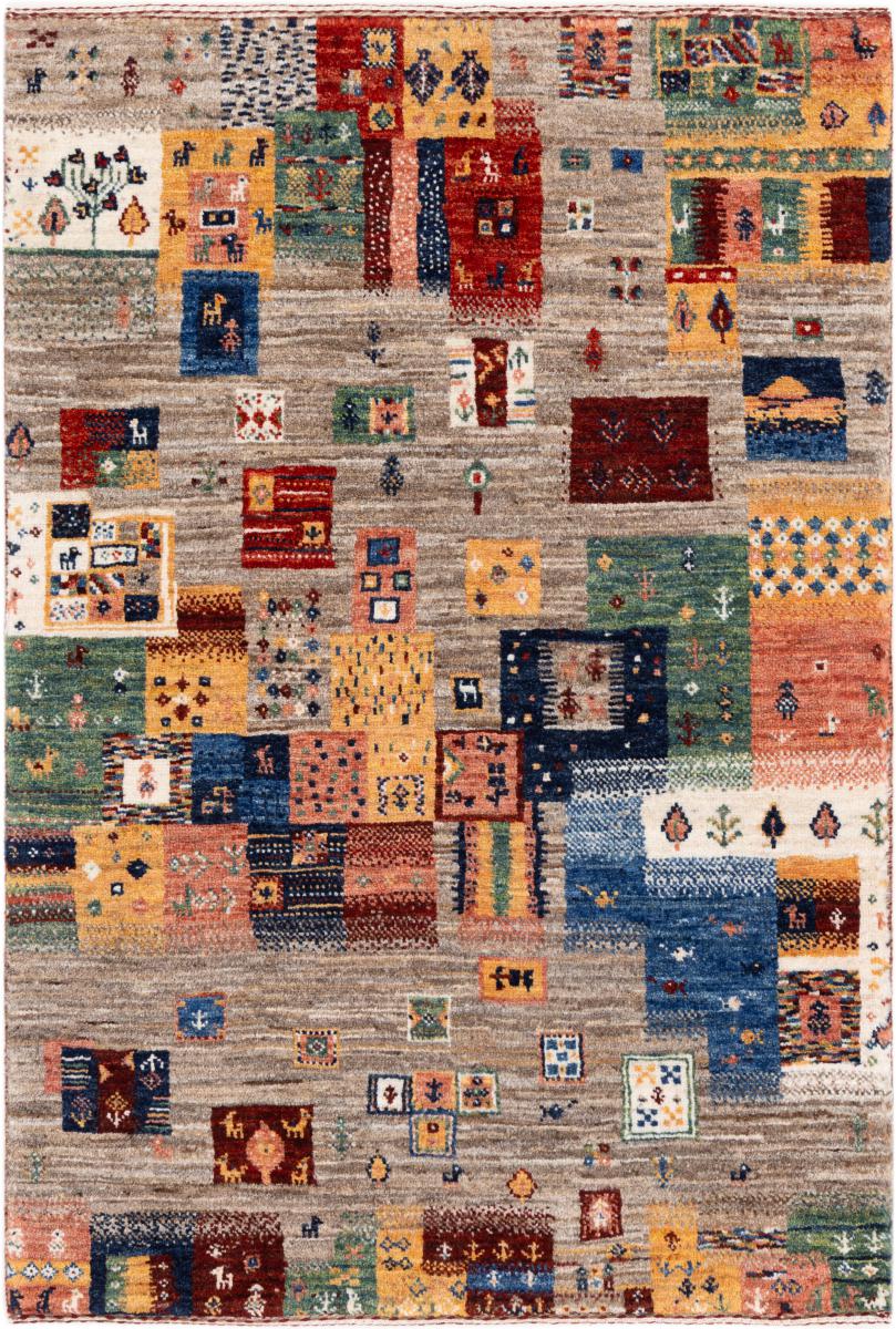 Tapis persan Persan Gabbeh Loribaft Atelier 114x79 114x79, Tapis persan Noué à la main