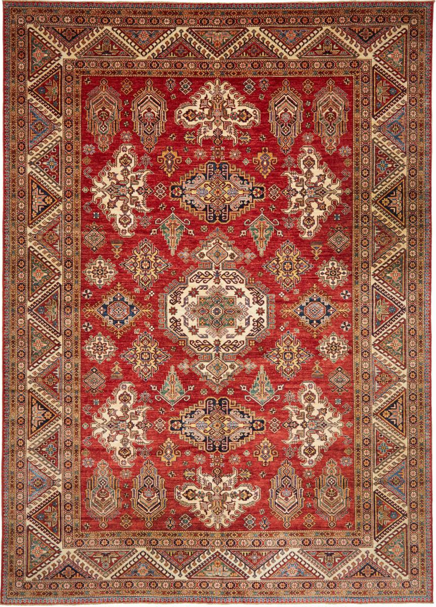 Tapete paquistanês Kazak 383x274 383x274, Tapete persa Atado à mão