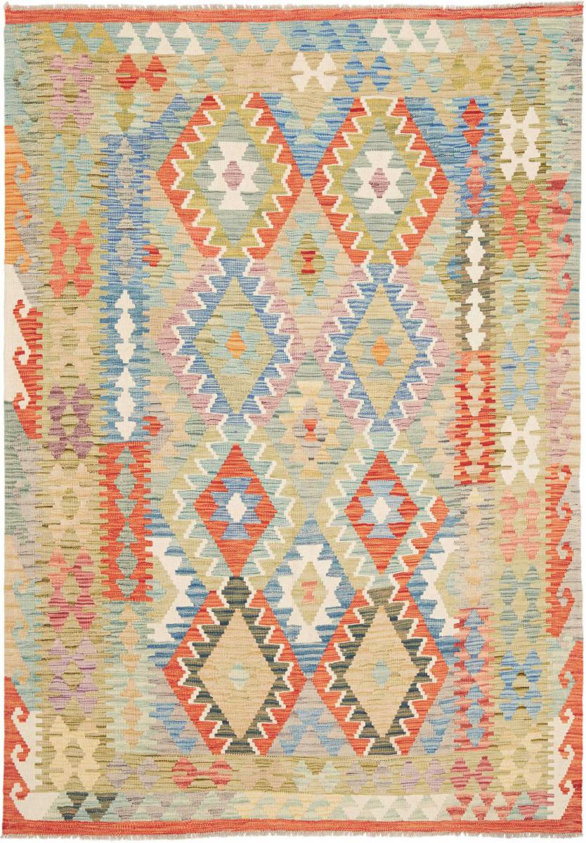 Afghansk teppe Kelim Afghan 215x151 215x151, Persisk teppe Håndvevd