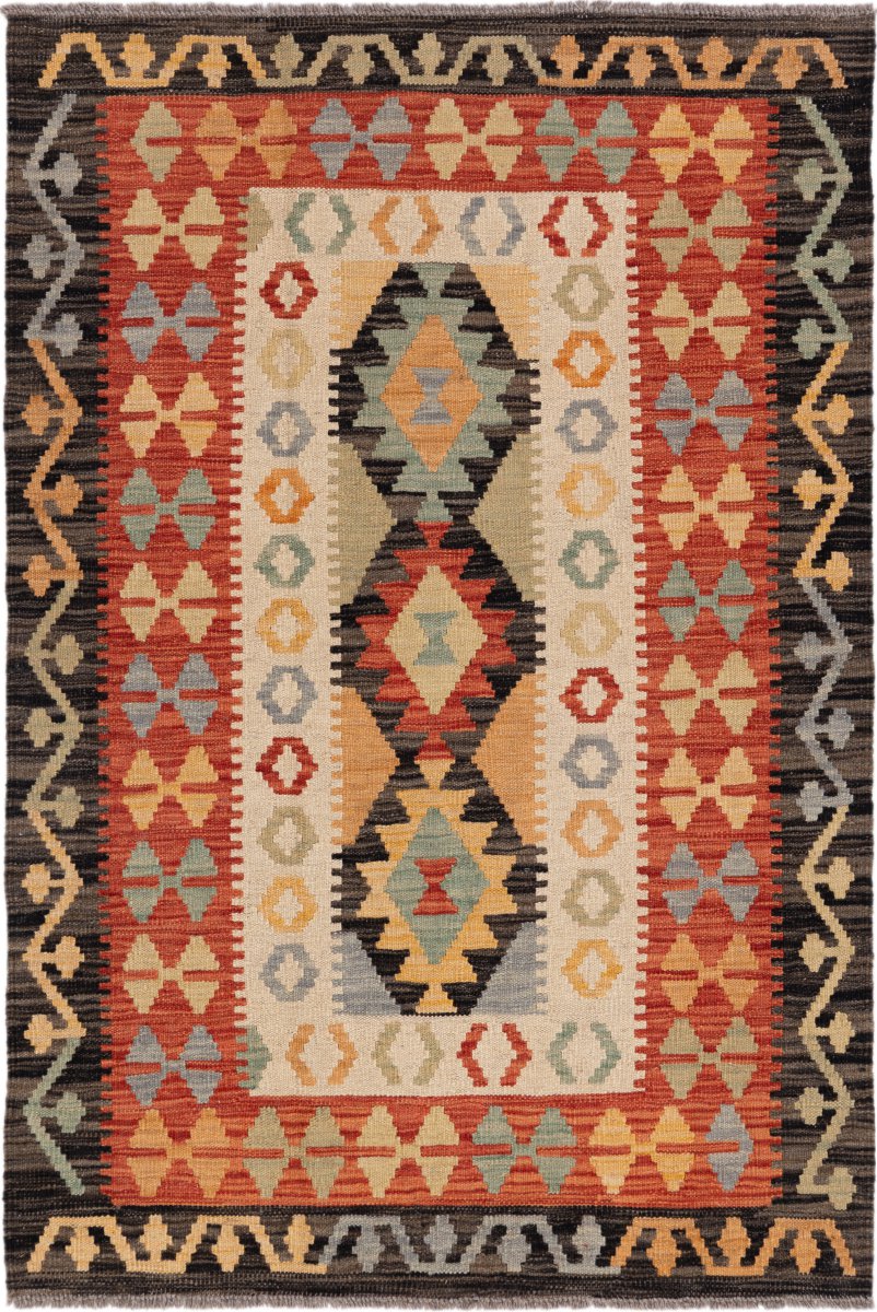 Afghanischer Teppich Kelim Afghan 149x100 149x100, Perserteppich Handgewebt