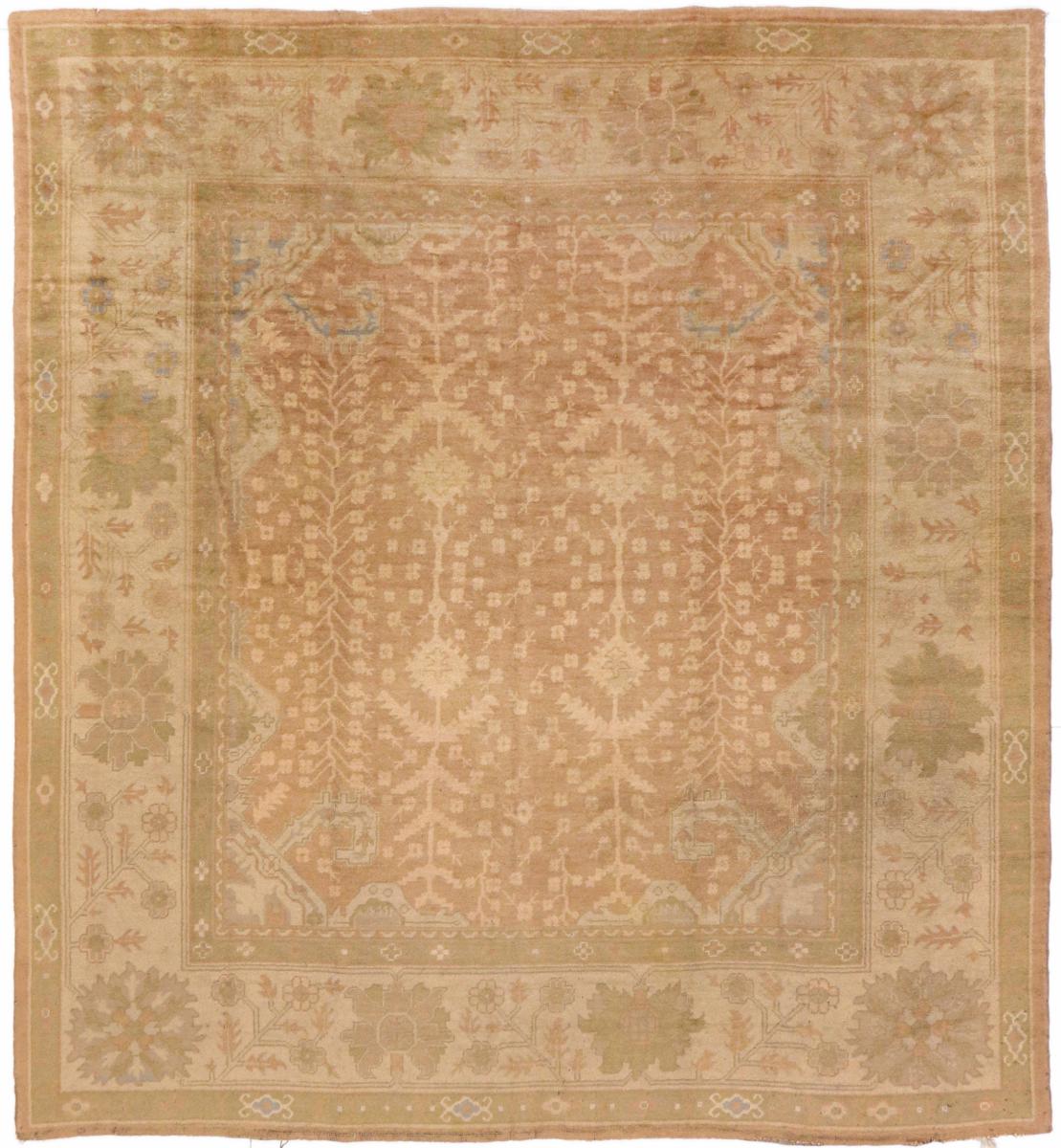Indo rug Oushak Antique 336x309 336x309, Persian Rug Knotted by hand