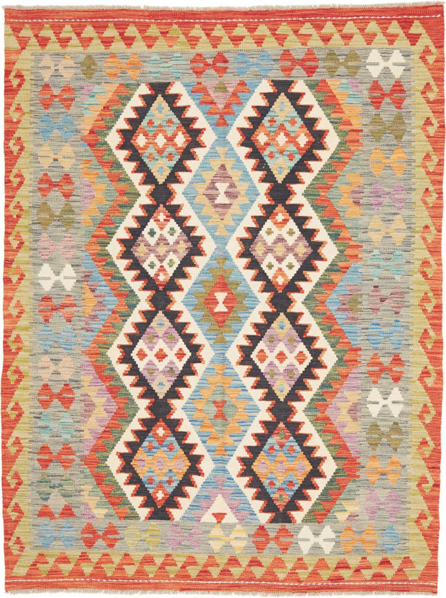 Tapis afghan Kelim Afghan 198x150 198x150, Tapis persan Tissé à la main