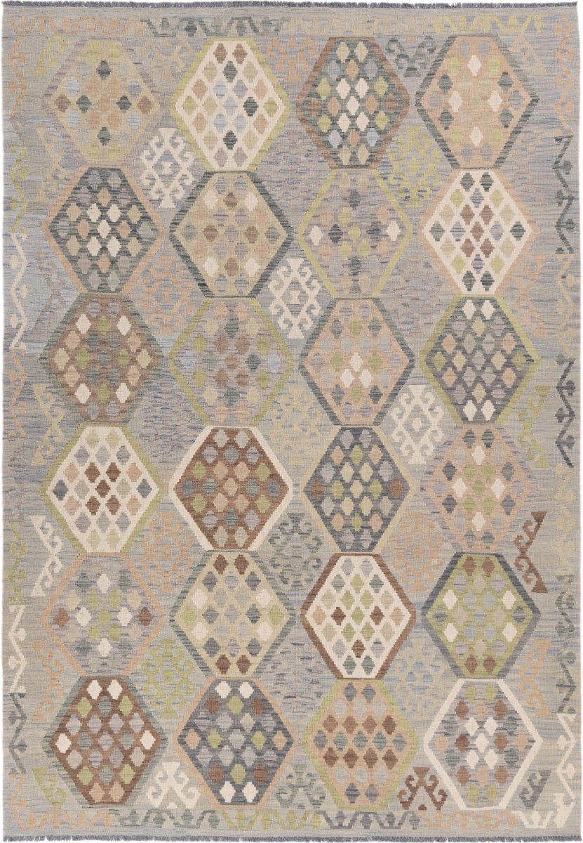 Afghaans tapijt Kilim Afghan 291x205 291x205, Perzisch tapijt Handgeweven