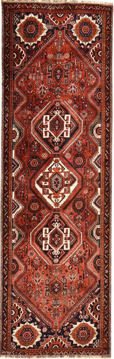 Perserteppich Shiraz 354x110 354x110, Perserteppich Handgeknüpft