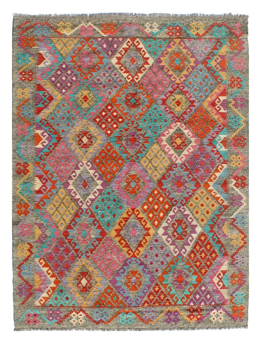 Afghan rug Kilim Afghan 8'2"x6'0" 8'2"x6'0", Persian Rug Woven by hand