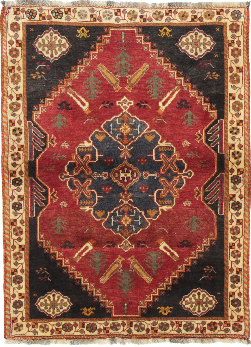 Tapete persa Ghashghai 166x122 166x122, Tapete persa Atado à mão