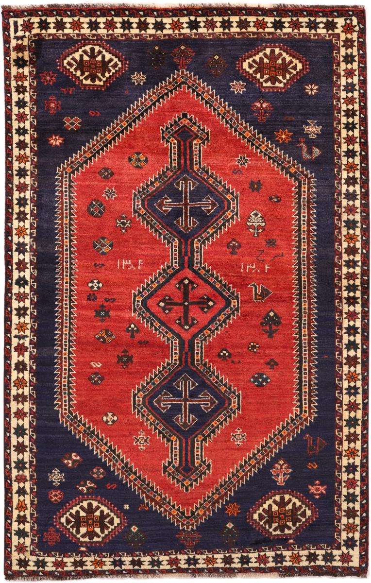 Tapete persa Shiraz 248x161 248x161, Tapete persa Atado à mão