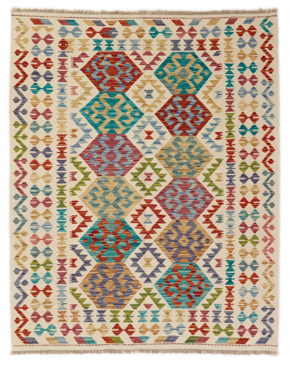 Covor afgan Chilim Afghan 194x156 194x156, Covor persan Țesut manual