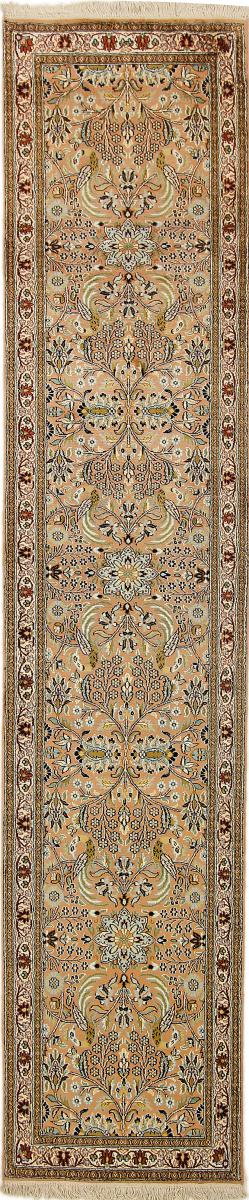 Tapis indien Cachemire Soie 297x63 297x63, Tapis persan Noué à la main