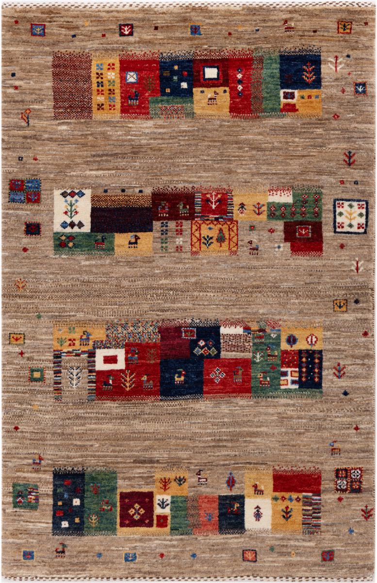 Tappeto persiano Persiano Gabbeh Loribaft Atelier 129x84 129x84, Tappeto persiano Annodato a mano