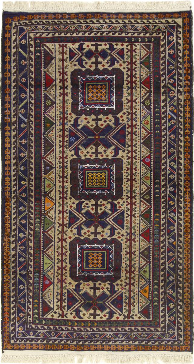 Persisk tæppe Beluch 211x117 211x117, Persisk tæppe Knyttet i hånden