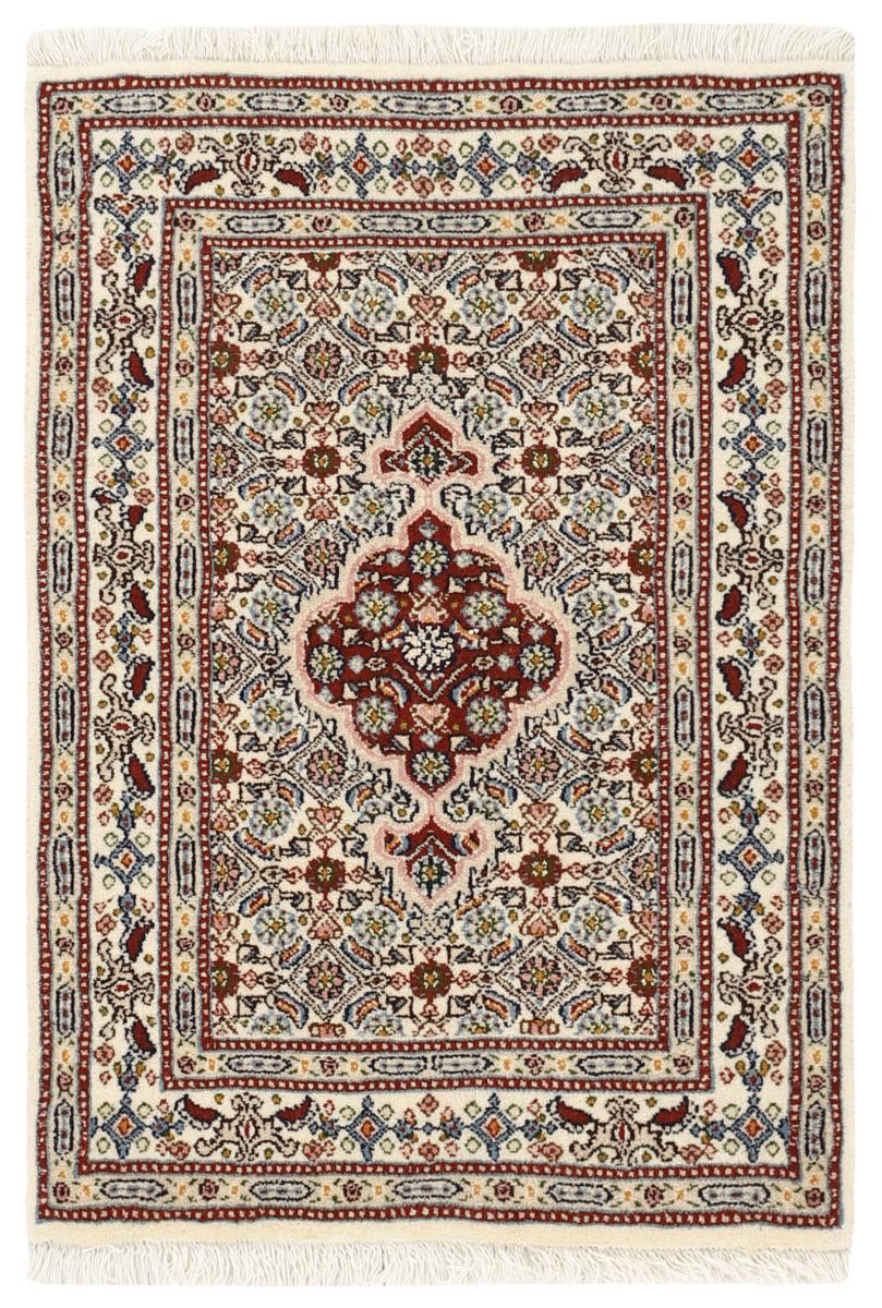 Tapis persan Moud Mahi 2'9"x2'0" 2'9"x2'0", Tapis persan Noué à la main