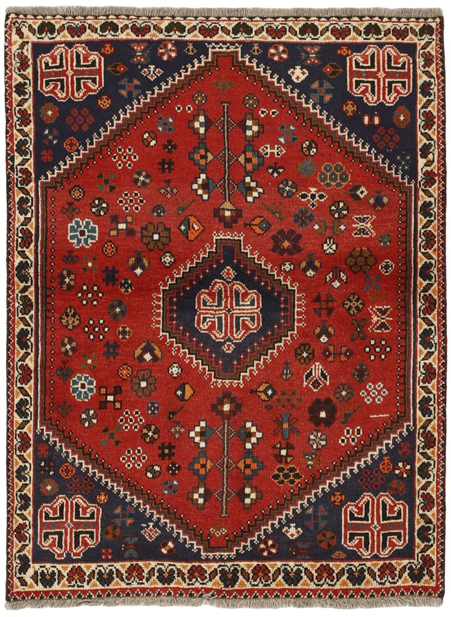 Tapis persan Shiraz 142x106 142x106, Tapis persan Noué à la main