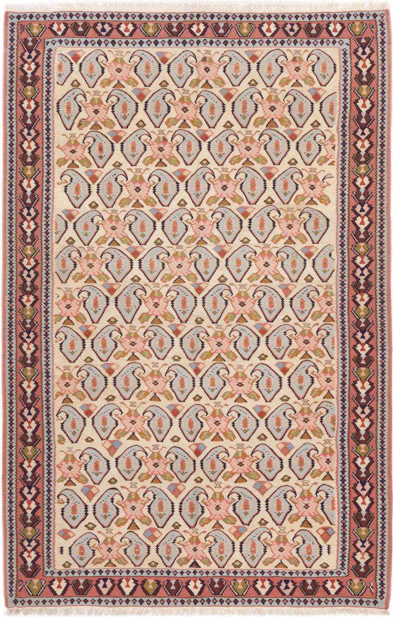 Persian Rug Kilim Senneh 226x148 226x148, Persian Rug Knotted by hand