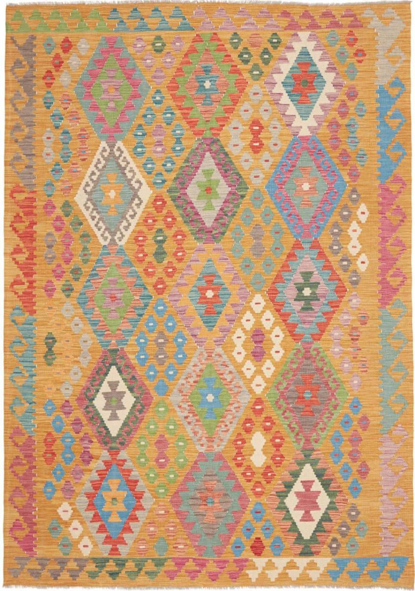 Covor afgan Chilim Afghan 246x176 246x176, Covor persan Țesut manual