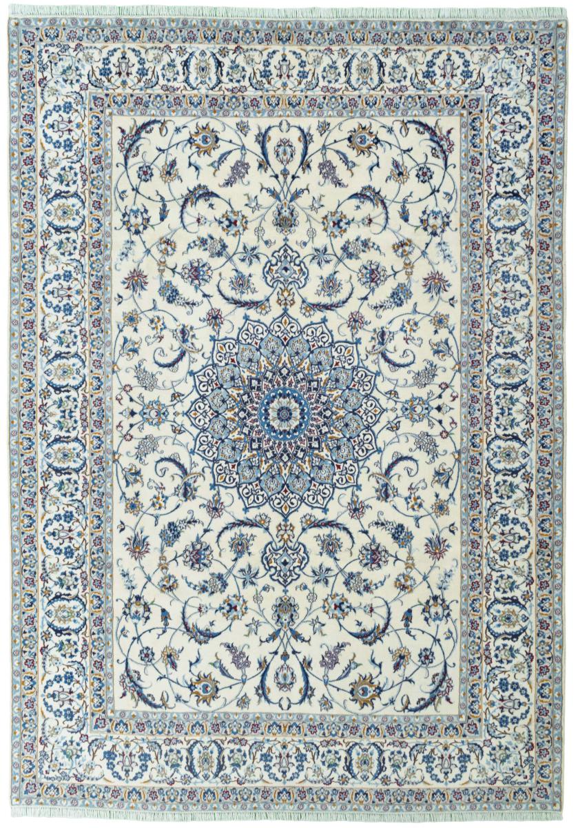 Tapis persan Nain 9La 354x250 354x250, Tapis persan Noué à la main