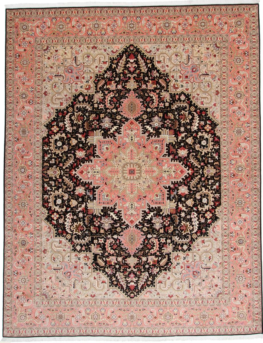 Tapis persan Tabriz 50Raj 390x302 390x302, Tapis persan Noué à la main