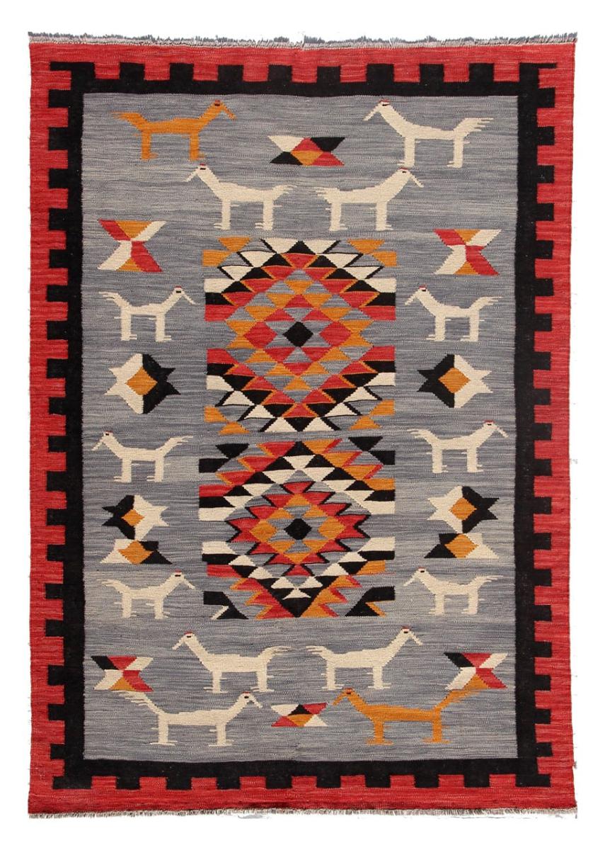 Alfombra afgana Kilim Afghan Heritage 212x149 212x149, Alfombra persa Tejido a mano