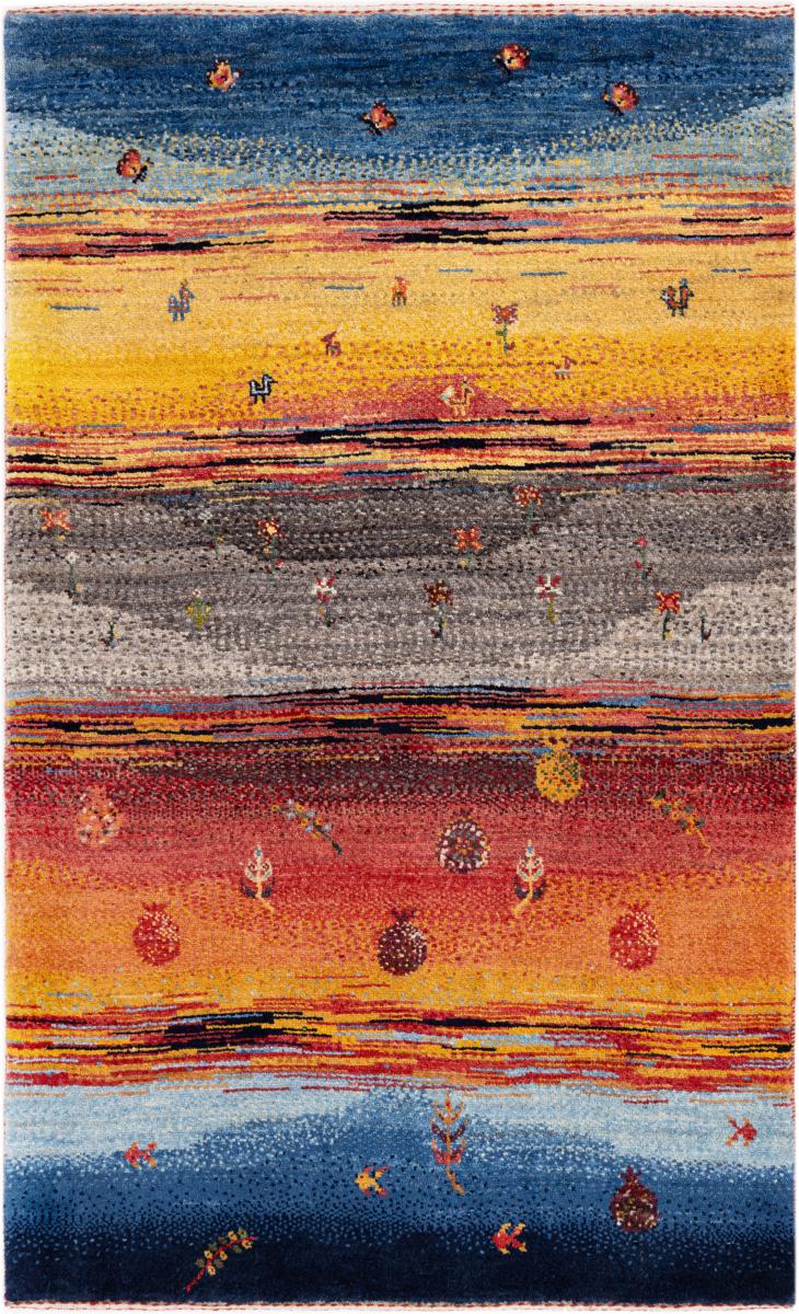 Persisk tæppe Perser Gabbeh Loribaft Atelier 141x85 141x85, Persisk tæppe Håndknyttet
