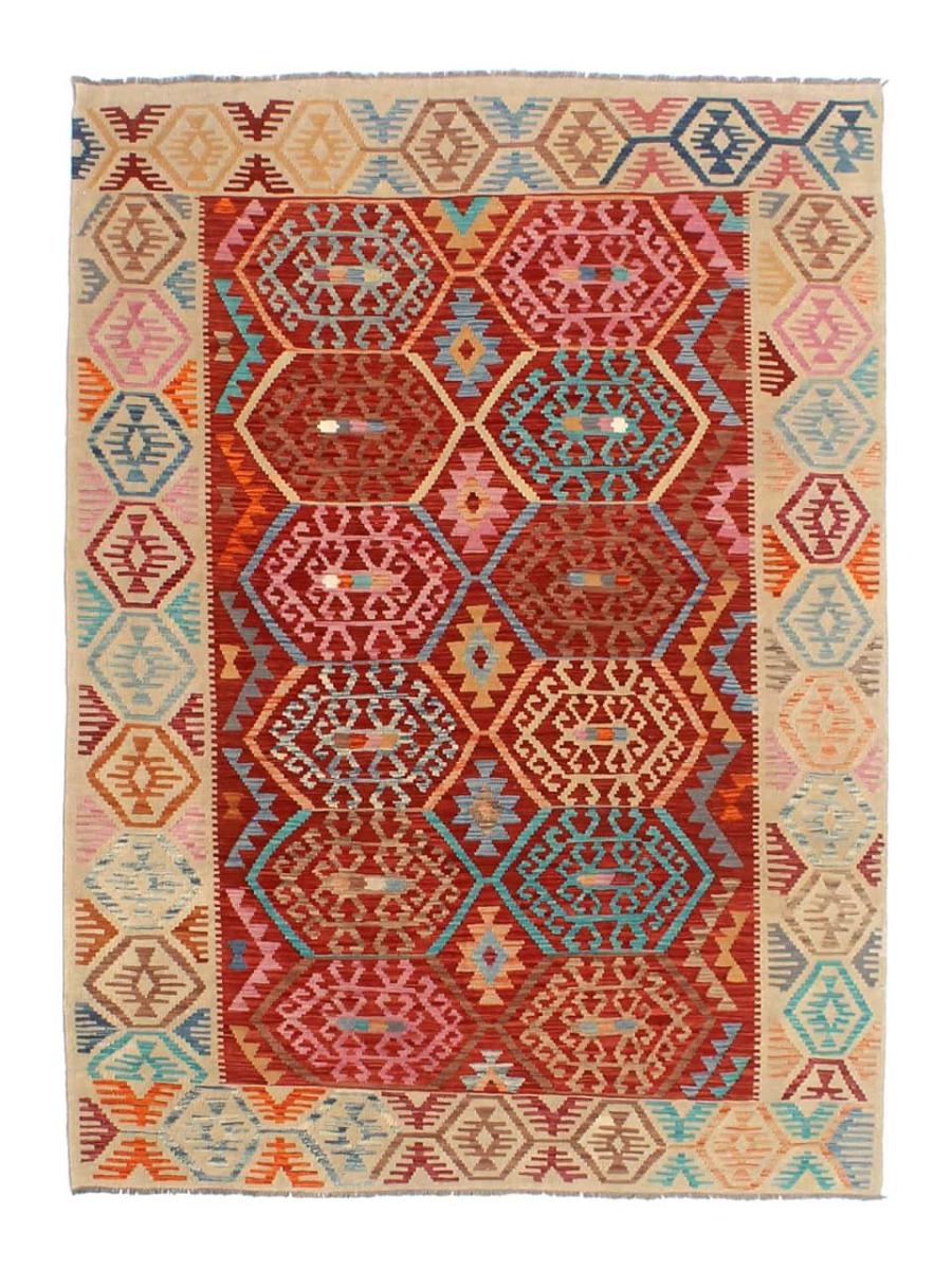 Afghan rug Kilim Afghan 8'4"x5'10" 8'4"x5'10", Persian Rug Woven by hand