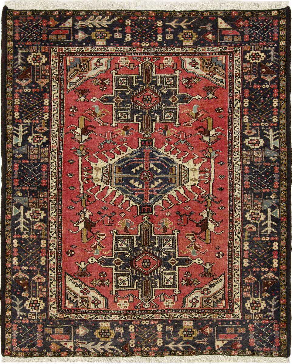  ペルシャ絨毯 Gharadjeh 194x166 194x166,  ペルシャ絨毯 手織り