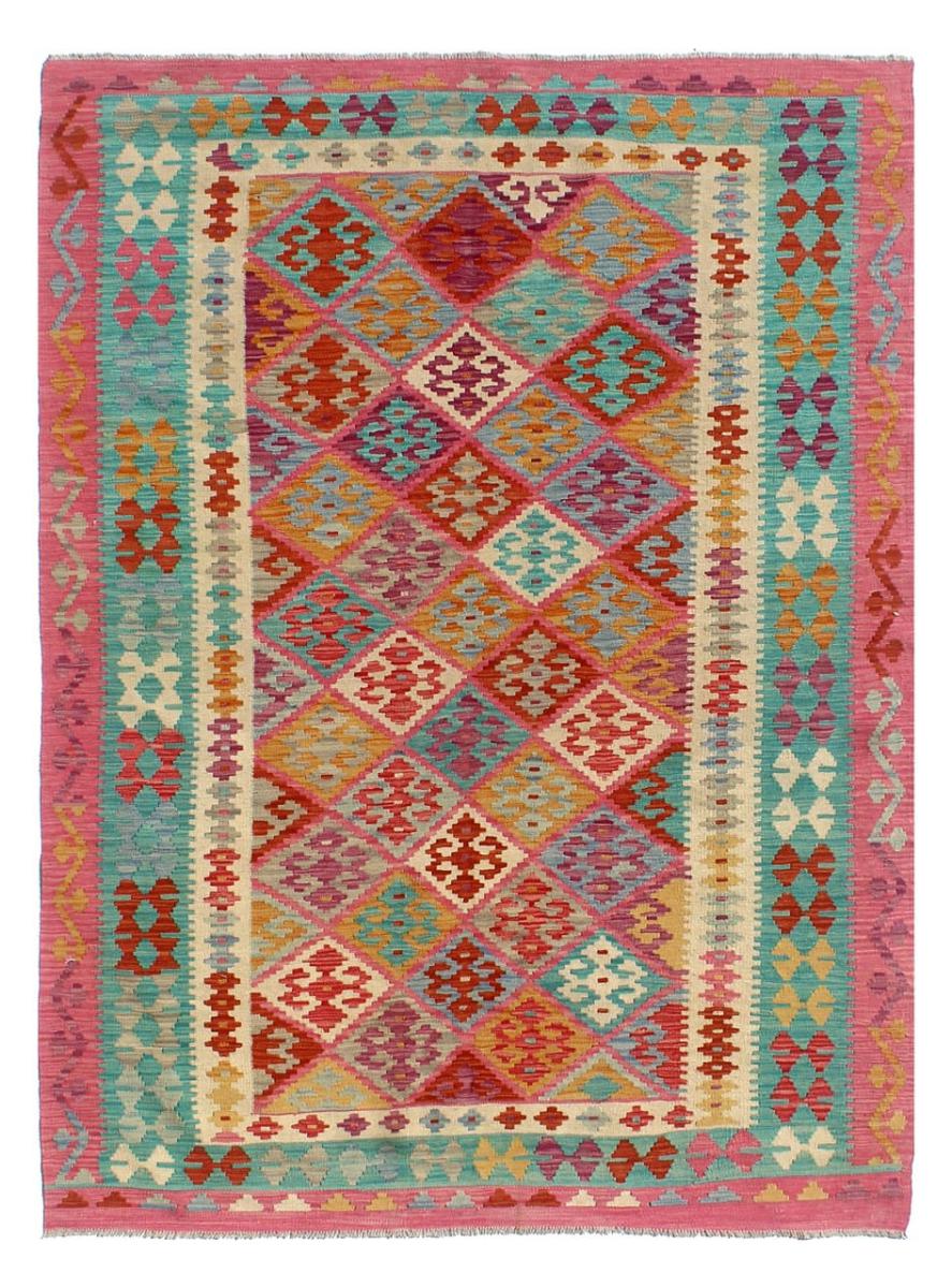 Afghan rug Kilim Afghan 7'11"x5'10" 7'11"x5'10", Persian Rug Woven by hand