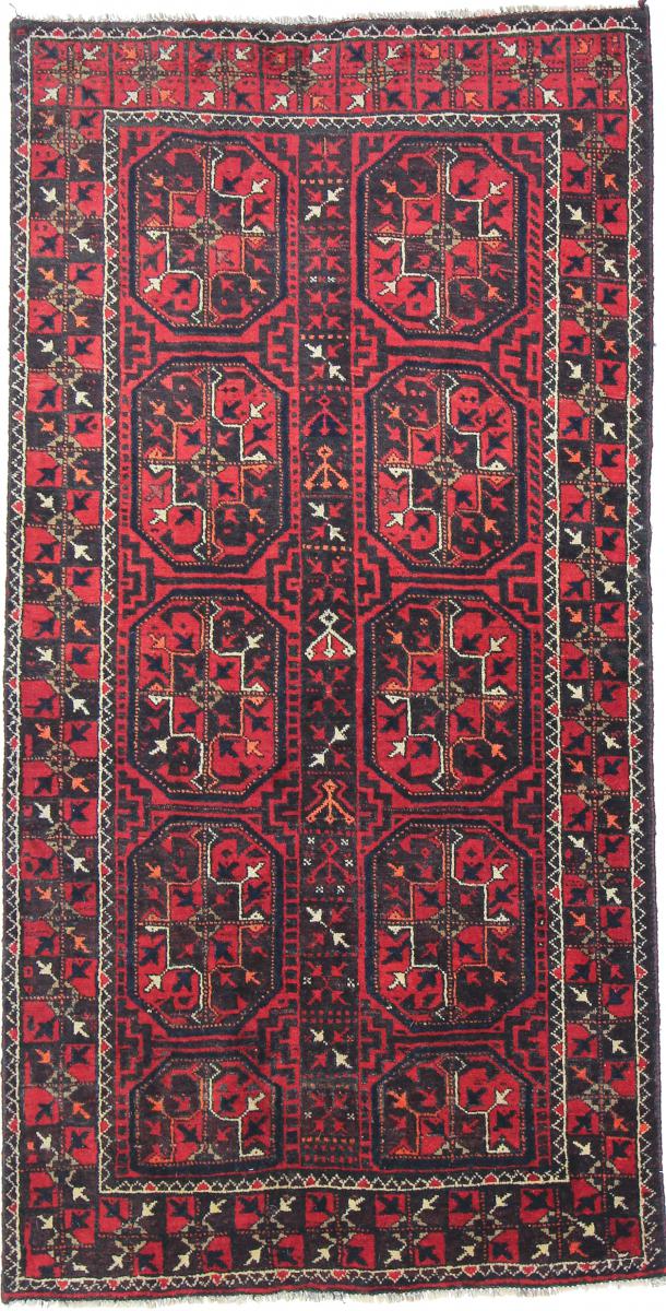 Tapete persa Balúchi 192x101 192x101, Tapete persa Atado à mão