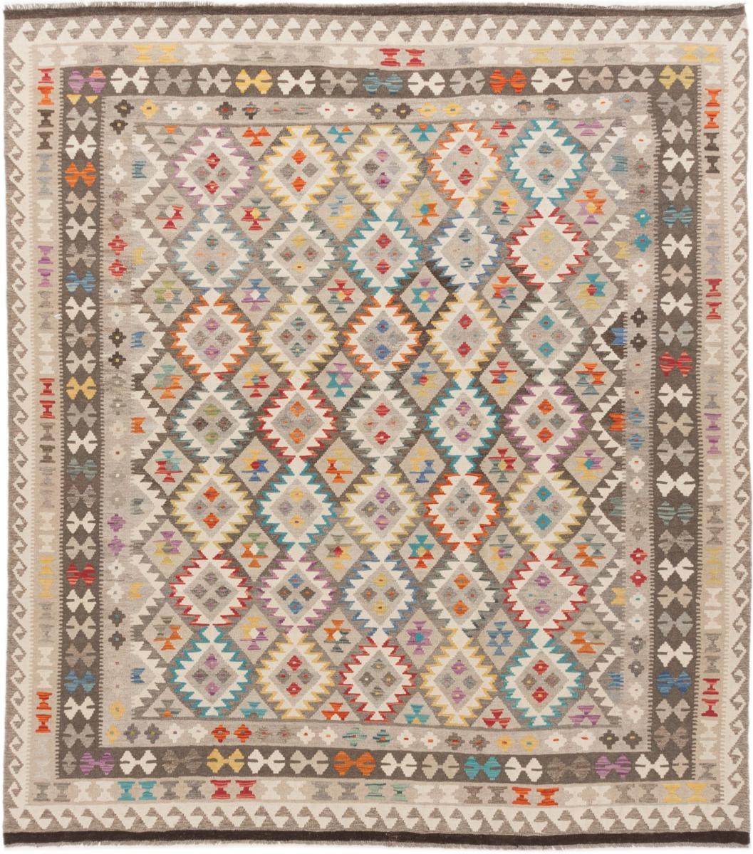 Tapete afegão Kilim Afegão 290x258 290x258, Tapete persa Tecido à mão