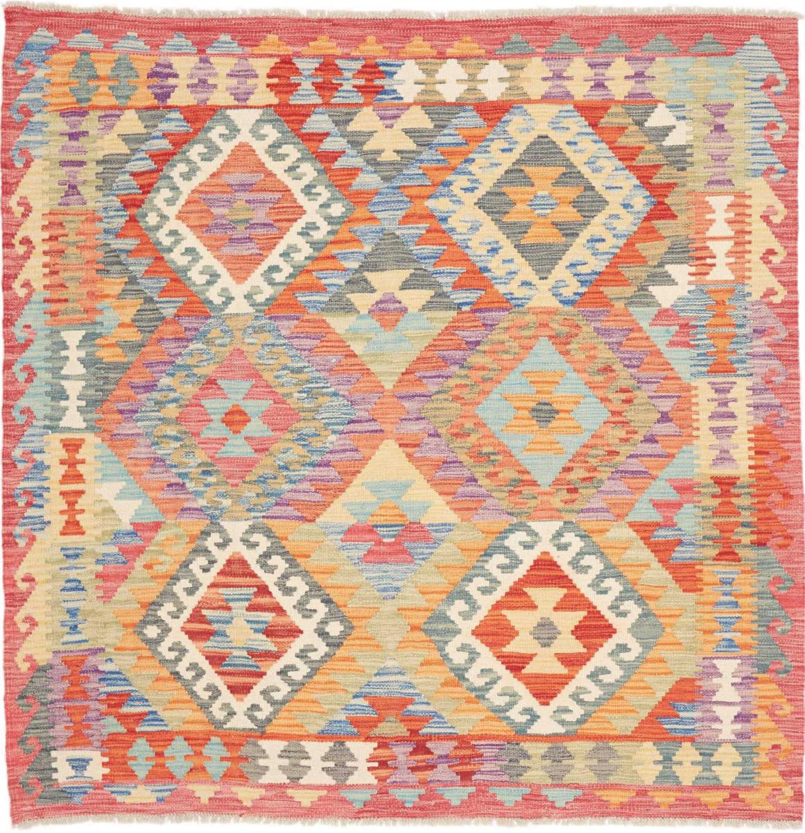 Afghanischer Teppich Kelim Afghan 147x149 147x149, Perserteppich Handgewebt