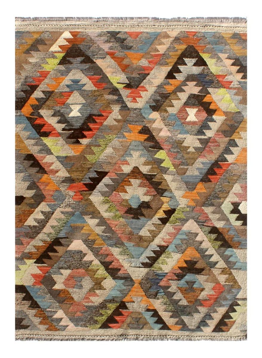 Afghan rug Kilim Afghan Heritage 7'1"x5'5" 7'1"x5'5", Persian Rug Woven by hand