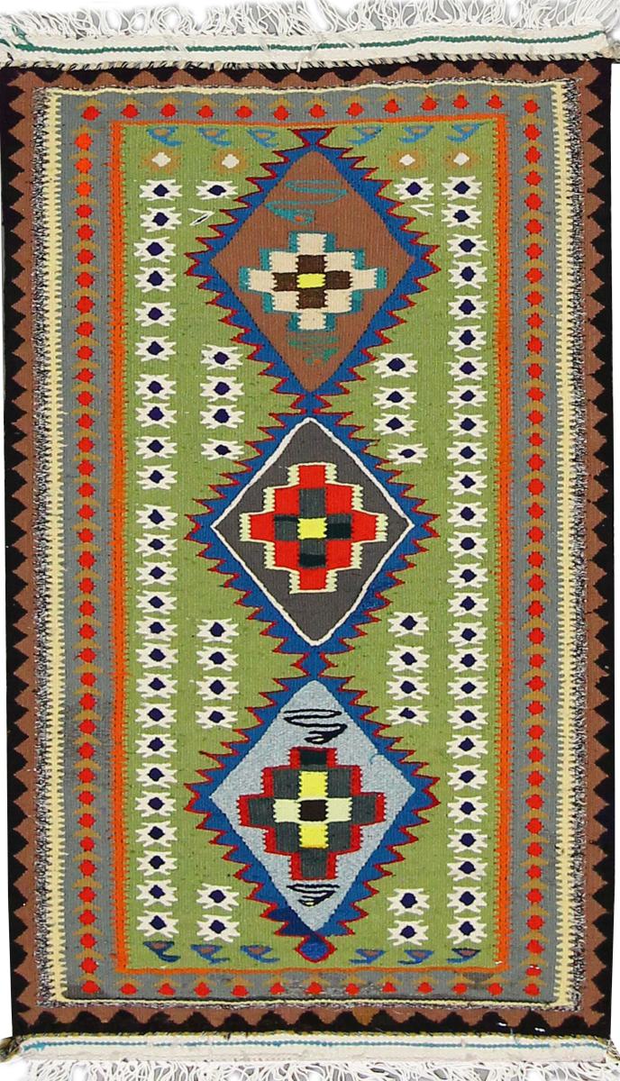 Persisk tæppe Kelim Fars 286x132 286x132, Persisk tæppe Håndvævet