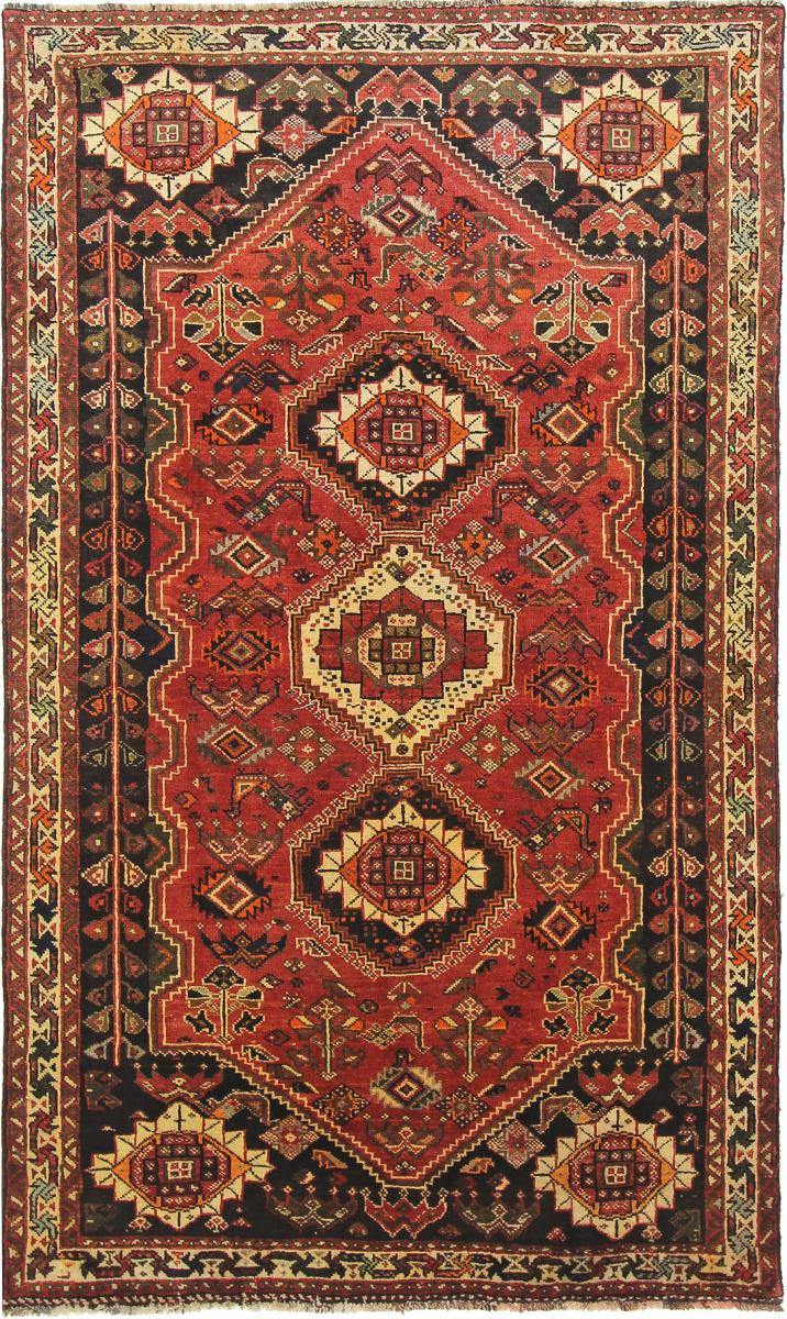 Persian Rug Ghashghai 8'10"x5'4" 8'10"x5'4", Persian Rug Knotted by hand