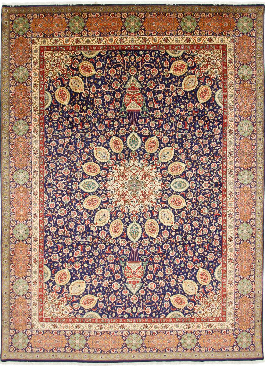 Tapete persa Tabriz 40Raj 411x301 411x301, Tapete persa Atado à mão