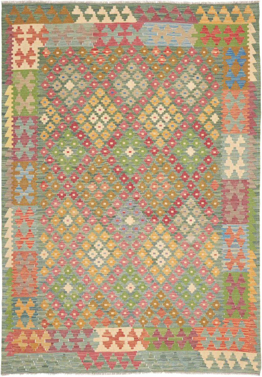 Afghanischer Teppich Kelim Afghan 248x177 248x177, Perserteppich Handgewebt