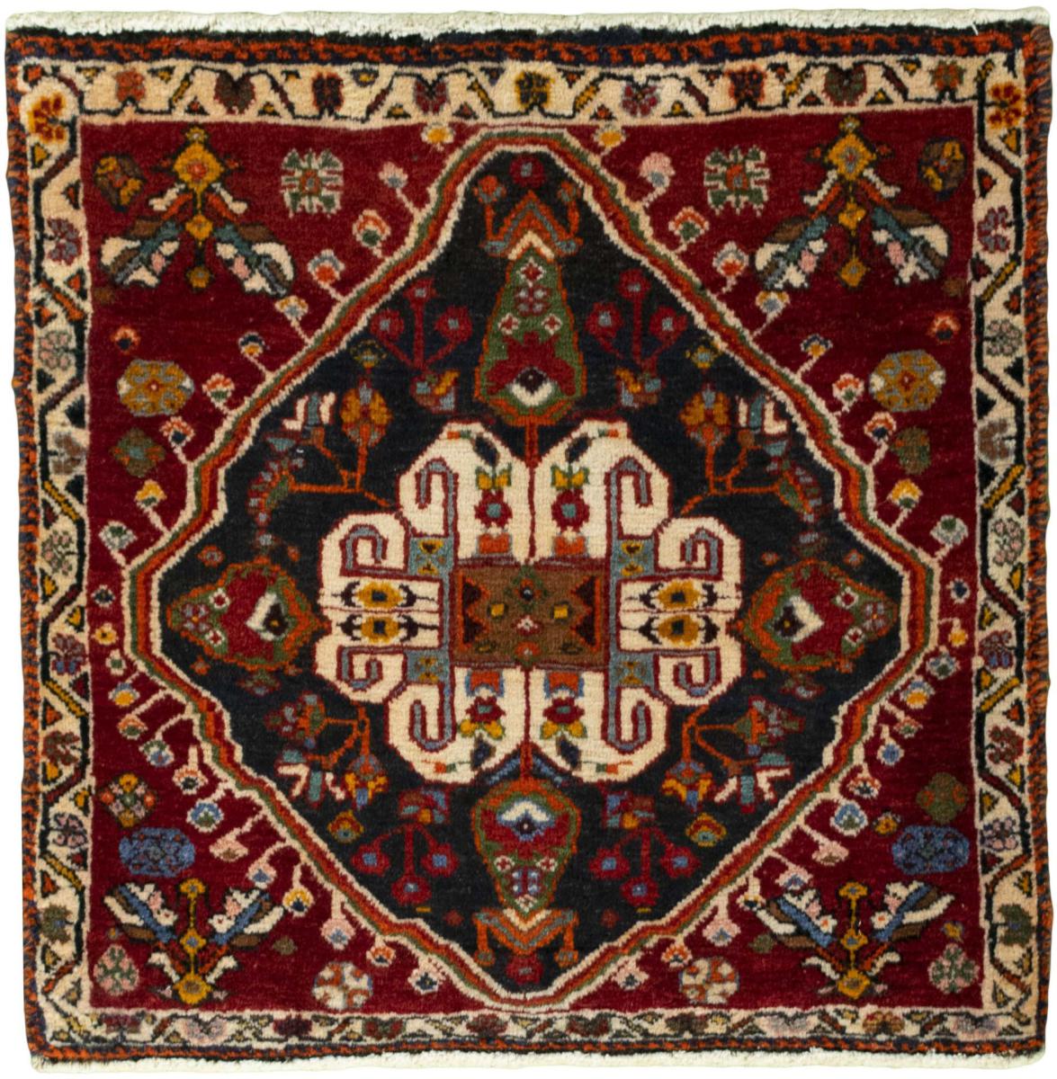 Tapis persan Shiraz 62x61 62x61, Tapis persan Noué à la main