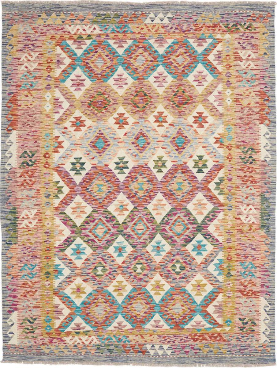 Afghan rug Kelim Afghan 6'8"x5'1" 6'8"x5'1", Persian rug Handwoven