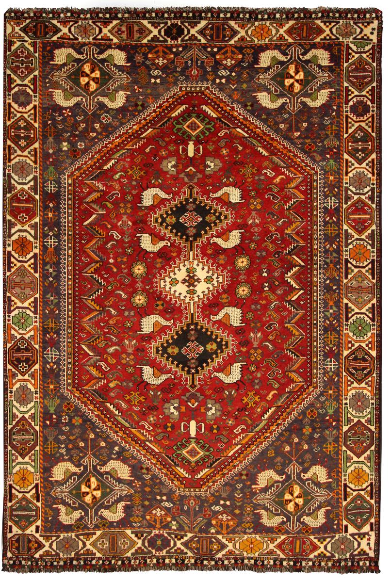 Tapete persa Shiraz 307x206 307x206, Tapete persa Atado à mão