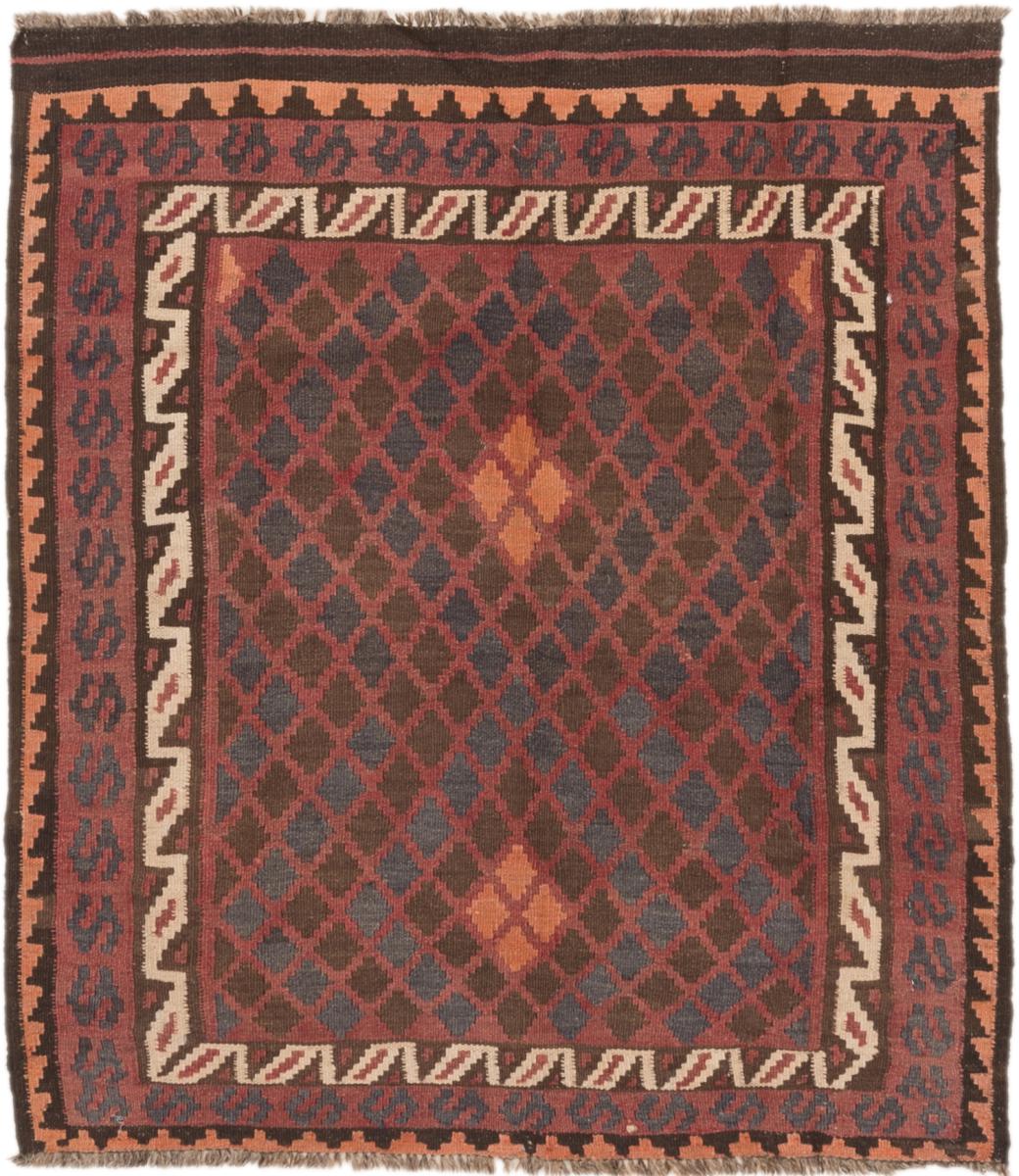 Tapete afegão Kilim Afegão Antigo 111x103 111x103, Tapete persa Tecido à mão