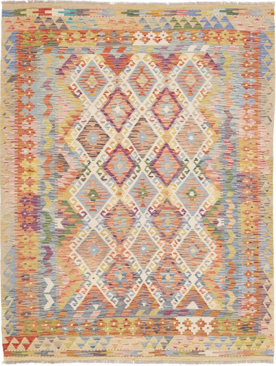 Afghanischer Teppich Kelim Afghan 201x152 201x152, Perserteppich Handgewebt