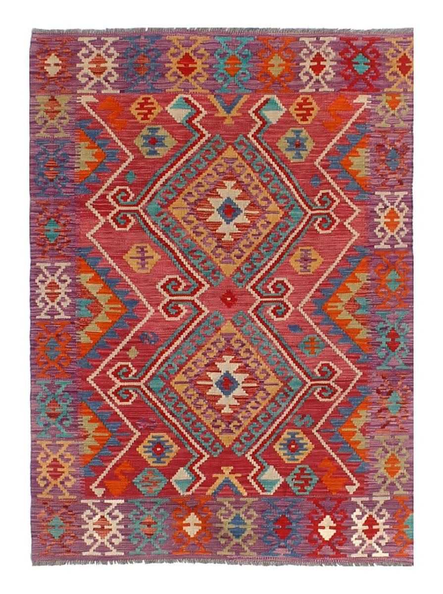Afghan rug Kilim Afghan 5'9"x4'2" 5'9"x4'2", Persian Rug Woven by hand