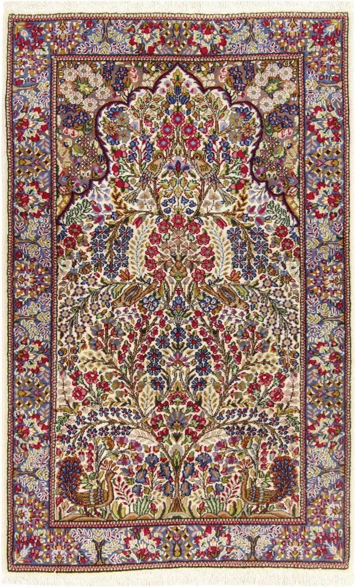 Tapis persan Kerman 157x101 157x101, Tapis persan Noué à la main