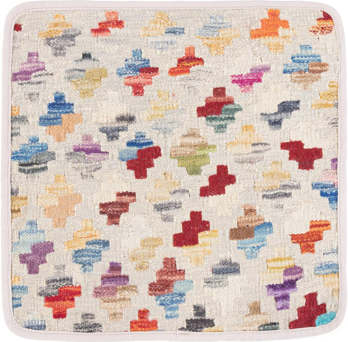 Afghanska mattan Kilim Afghan Kuddfodral 40x40 40x40, Persisk matta Knuten för hand